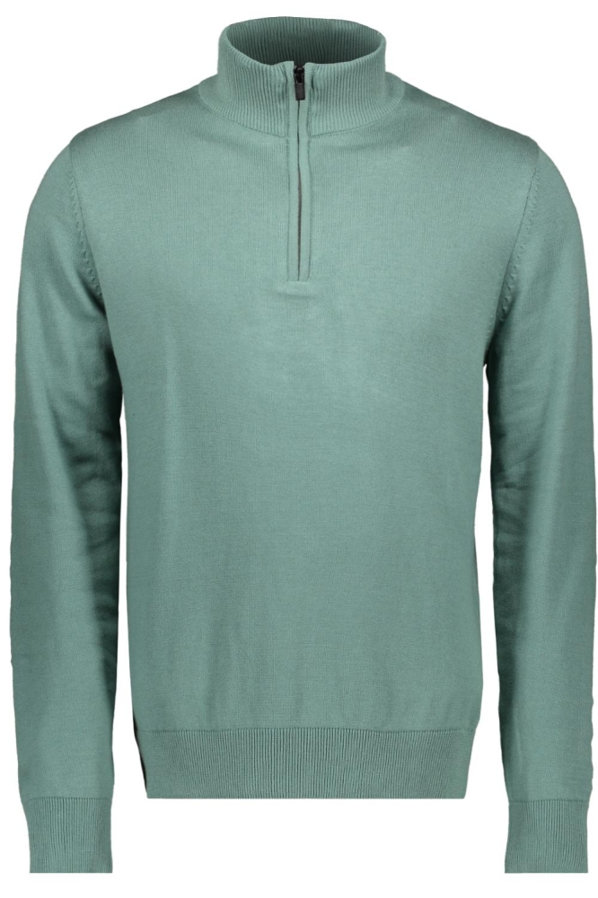 Sans groene heren trui | Vooraanzicht