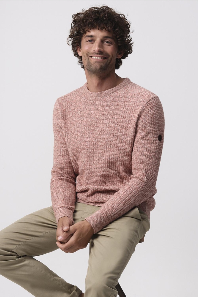 Campbell oranje heren trui | Close up