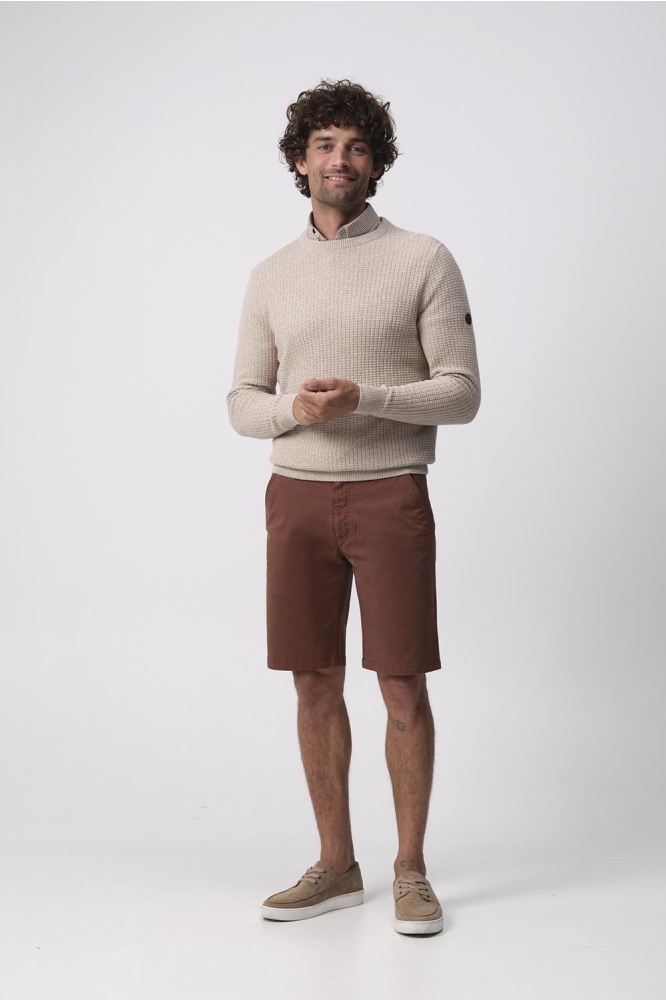 Campbell beige heren trui | Model