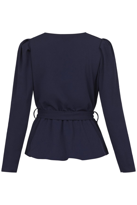 SisterS point blauwe dames t-shirt | Achteraanzicht