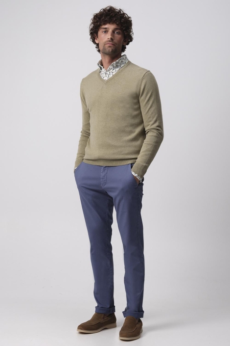 Campbell groene heren trui | Model