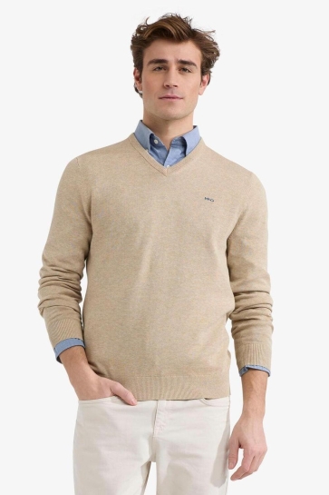 McGregor Trui V NECK SWEATER MM251 1201 01 3100 SAND