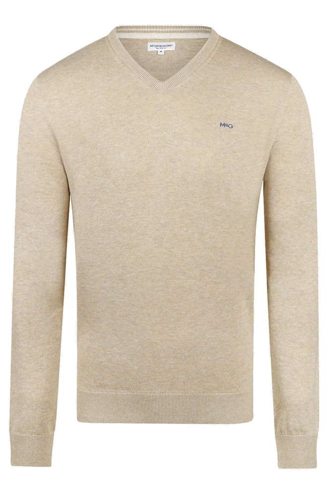 McGregor beige heren trui | Vooraanzicht