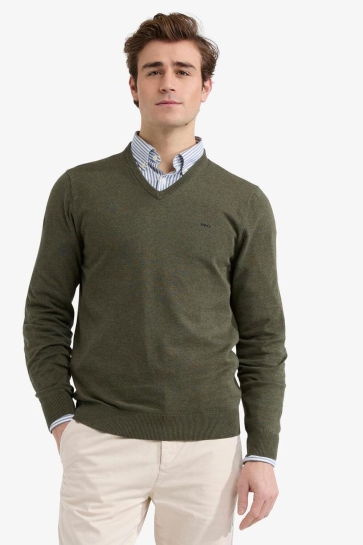McGregor V NECK SWEATER MM251 1201 01 5100 OLIVE