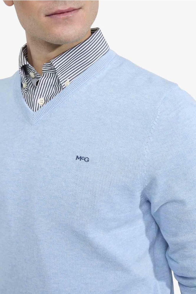 McGregor blauwe heren trui | Close up