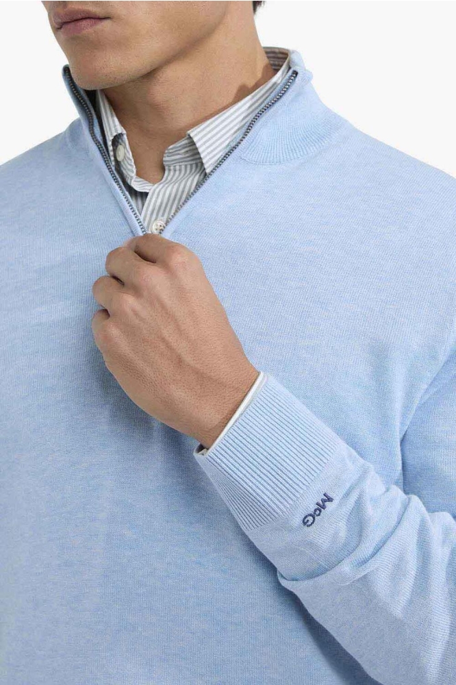 McGregor blauwe heren trui | Close up