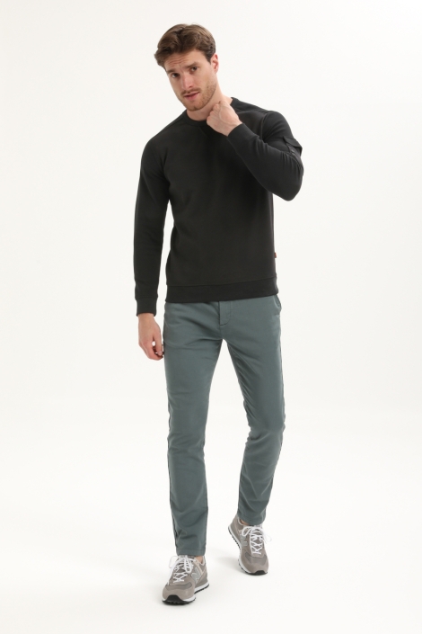 Gabbiano zwarte heren sweater | Model