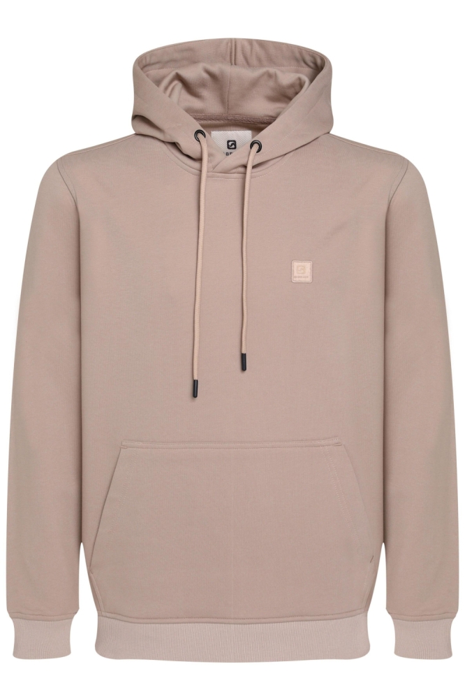 Gabbiano taupe heren sweater | Vooraanzicht