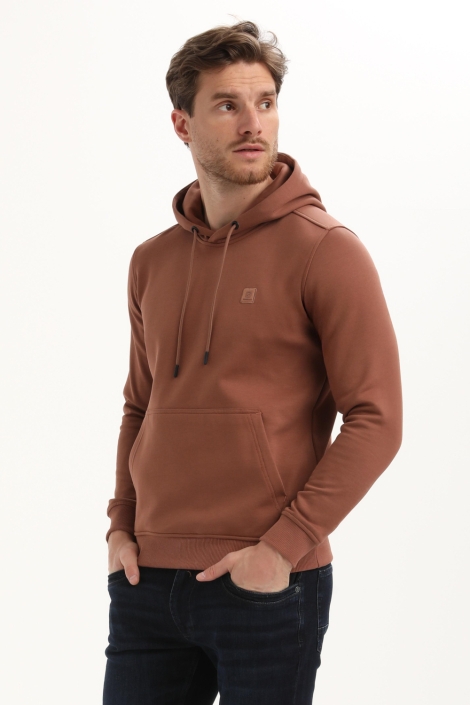 Gabbiano camel heren sweater | Model zijaanzicht