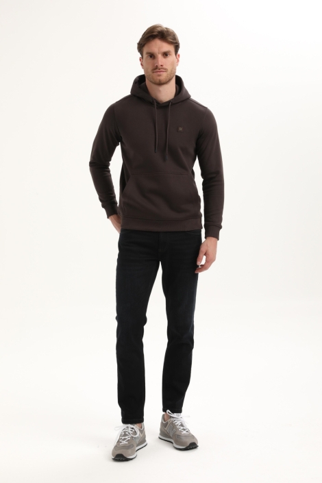 Gabbiano bruine heren sweater | Model