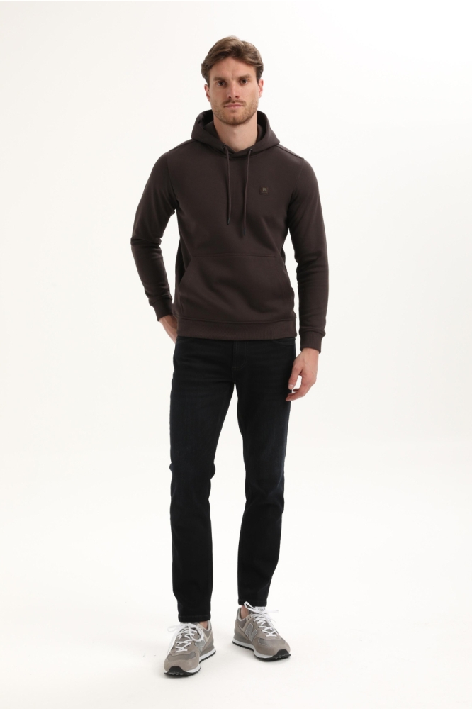 Gabbiano bruine heren sweater | Model