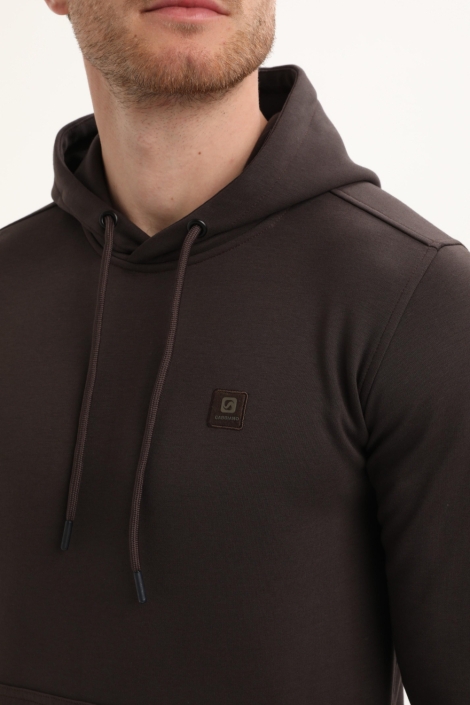 Gabbiano bruine heren sweater | Close up