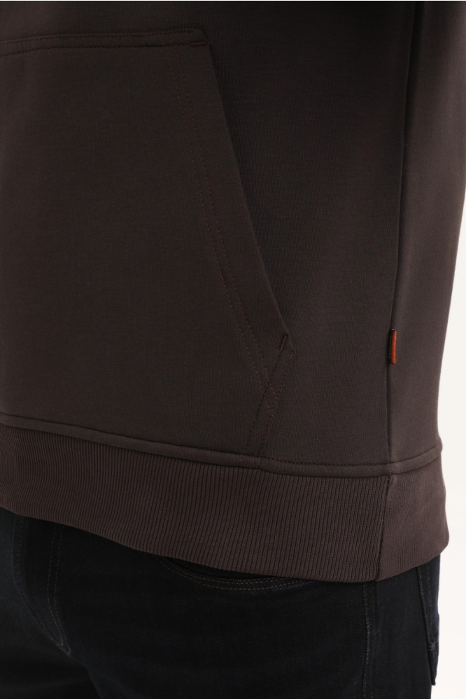 Gabbiano bruine heren sweater | Kleurstaal