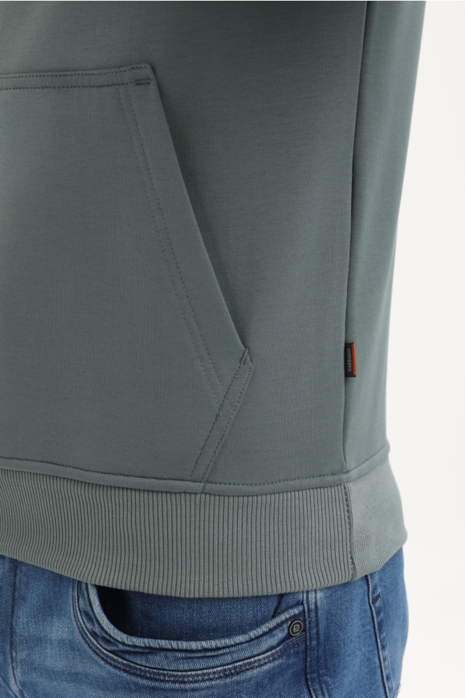 Gabbiano blauwe heren sweater | Close up