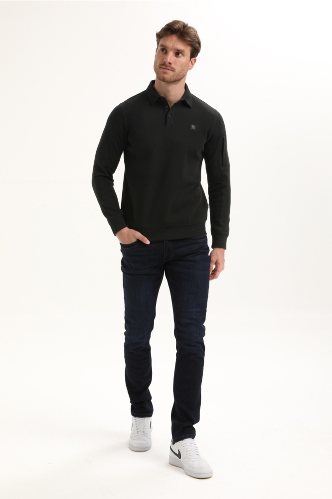 Gabbiano zwarte heren polo | Model