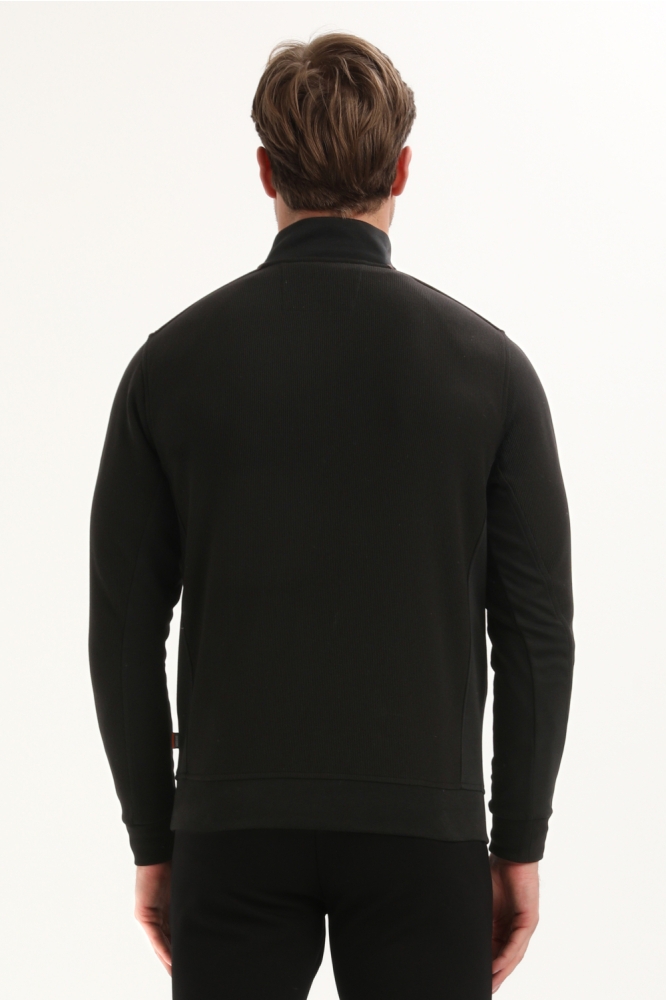 Gabbiano zwarte heren trui | Model achteraanzicht