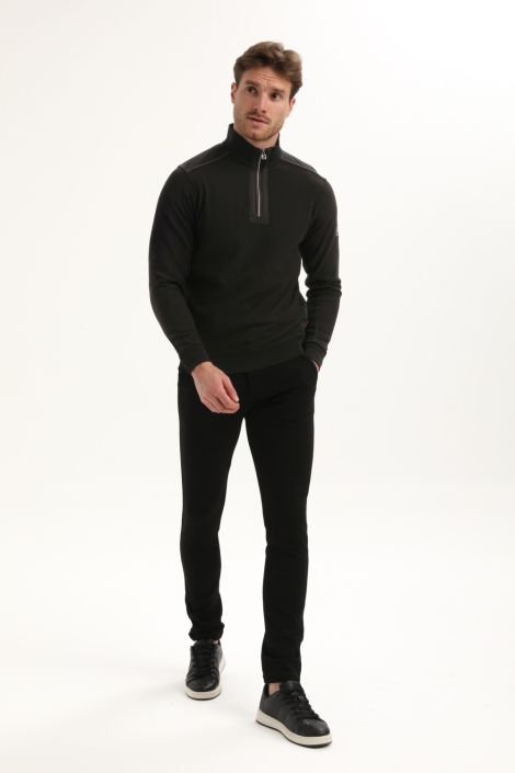 Gabbiano zwarte heren trui | Model