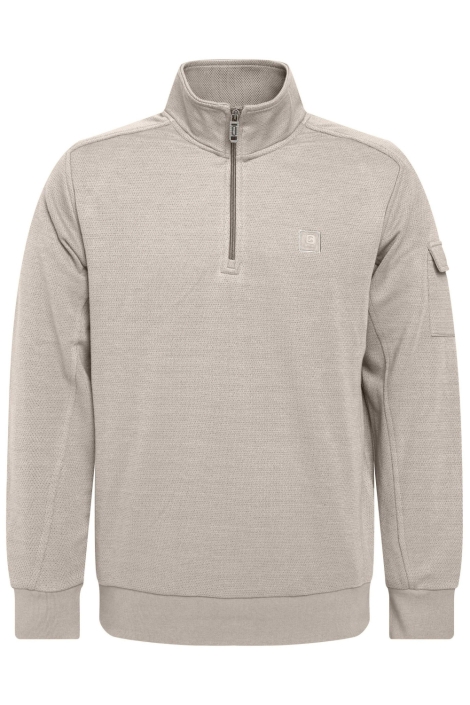 Gabbiano beige heren sweater | Vooraanzicht