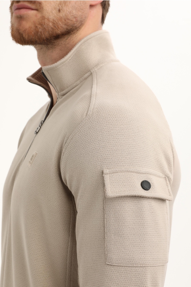 Gabbiano beige heren sweater | Unique Selling Point