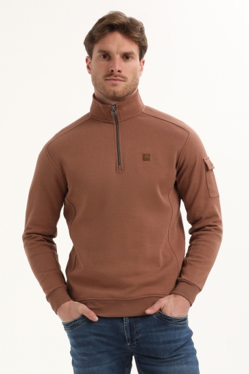 Gabbiano Trui SWEATER MET STRUCTUUR 775776 Clay