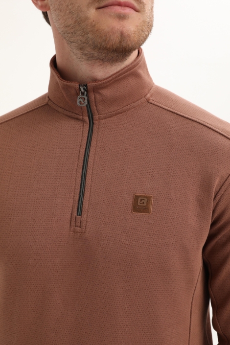 Gabbiano oranje heren sweater | Kleurstaal