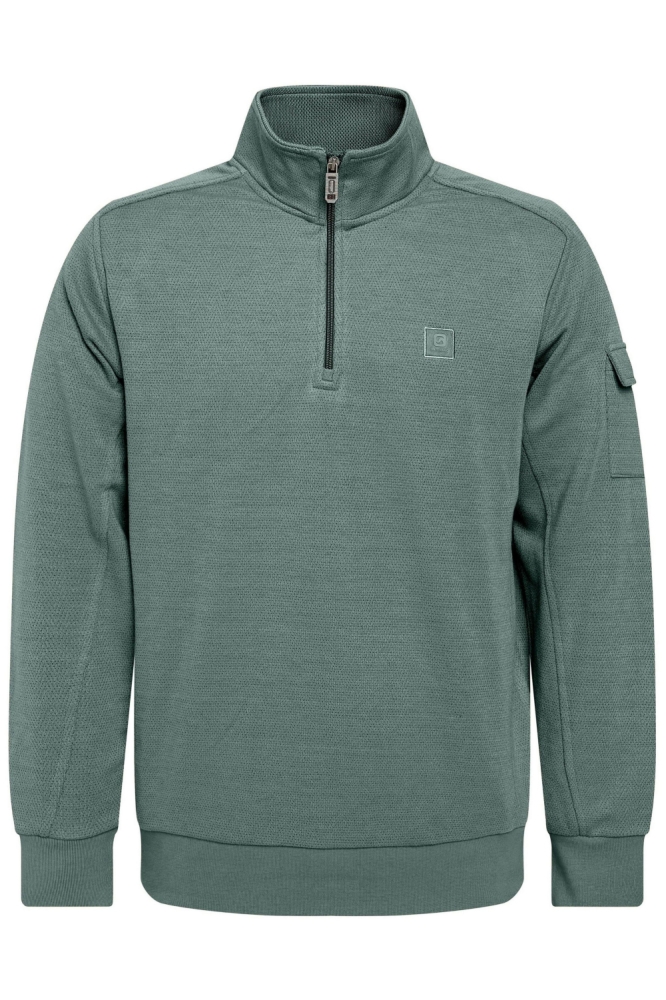 Gabbiano blauwe heren sweater | Vooraanzicht