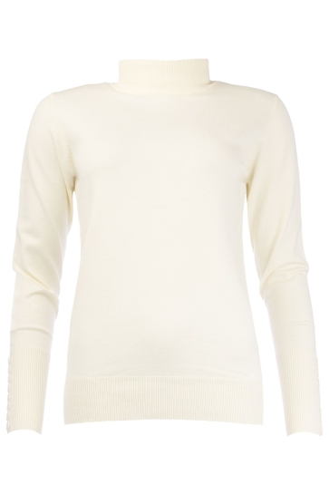 NED Trui BELON LS RMB BREI 25W1 U106 02 01 ecru