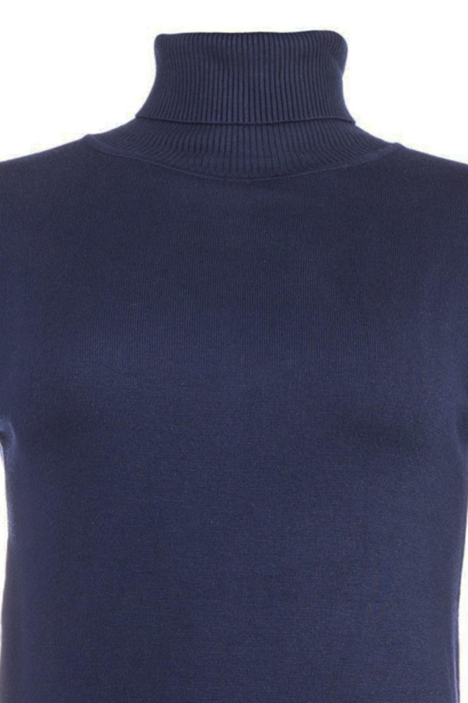 NED blauwe dames trui | Close up