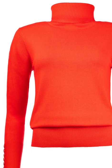 NED rode dames trui | Close up