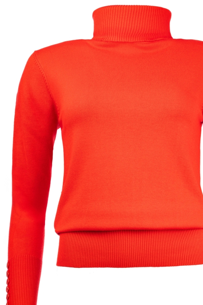 NED rode dames trui | Close up