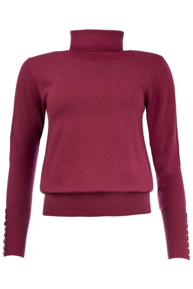 NED bordeaux dames trui | Vooraanzicht