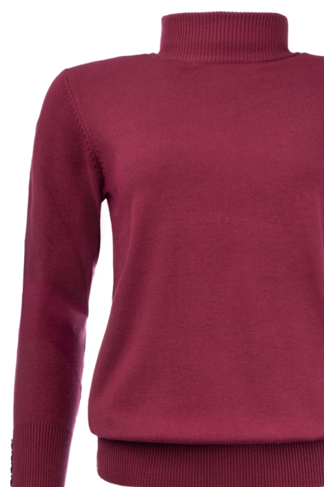 NED bordeaux dames trui | Close up