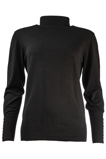 NED Trui BELNA LS RMB BREI 25W1 U106 31 900 black