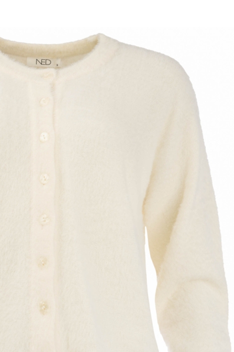 NED ecru dames vest | Close up