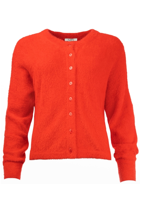 NED rode dames vest | Vooraanzicht