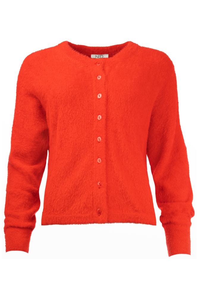 NED rode dames vest | Vooraanzicht