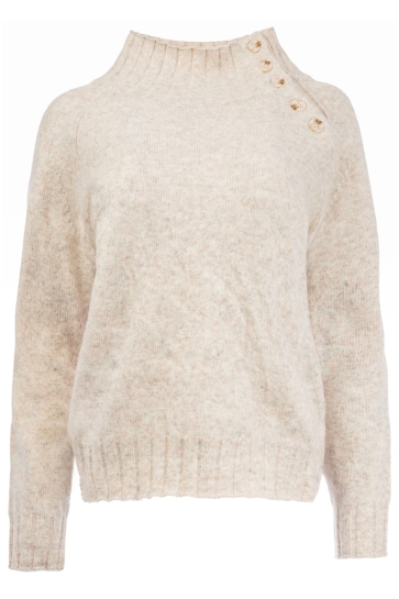 NED WOOLER LS RMJ BREI MELANGE 25W1 U216 06 652 Sand Melange