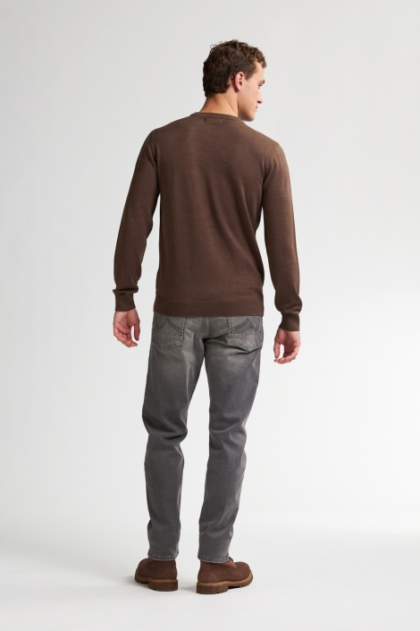 Petrol Industries bruine heren trui | Model