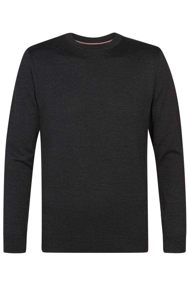 Petrol Industries bruine heren trui | Vooraanzicht