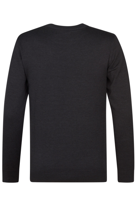 Petrol Industries bruine heren trui | Achteraanzicht