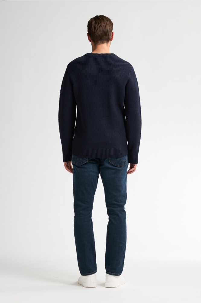 Petrol Industries blauwe heren trui | Model