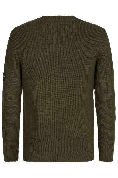 Petrol Industries groene heren trui | Achteraanzicht