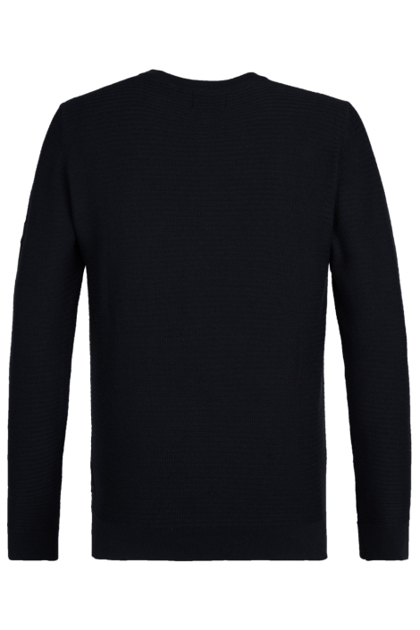 Petrol Industries zwarte heren trui | Achteraanzicht