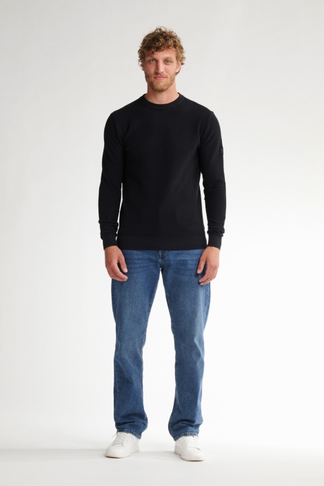 Petrol Industries zwarte heren trui | Model