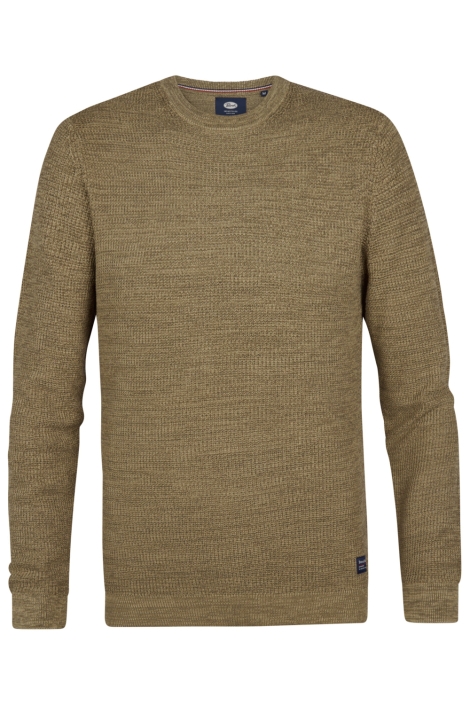 Petrol Industries camel heren trui | Vooraanzicht