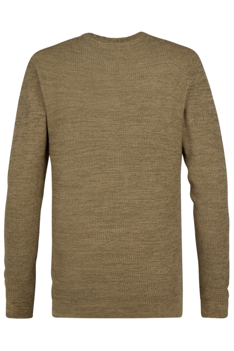 Petrol Industries camel heren trui | Achteraanzicht