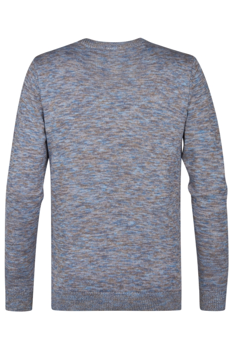 Petrol Industries blauwe heren trui | Achteraanzicht