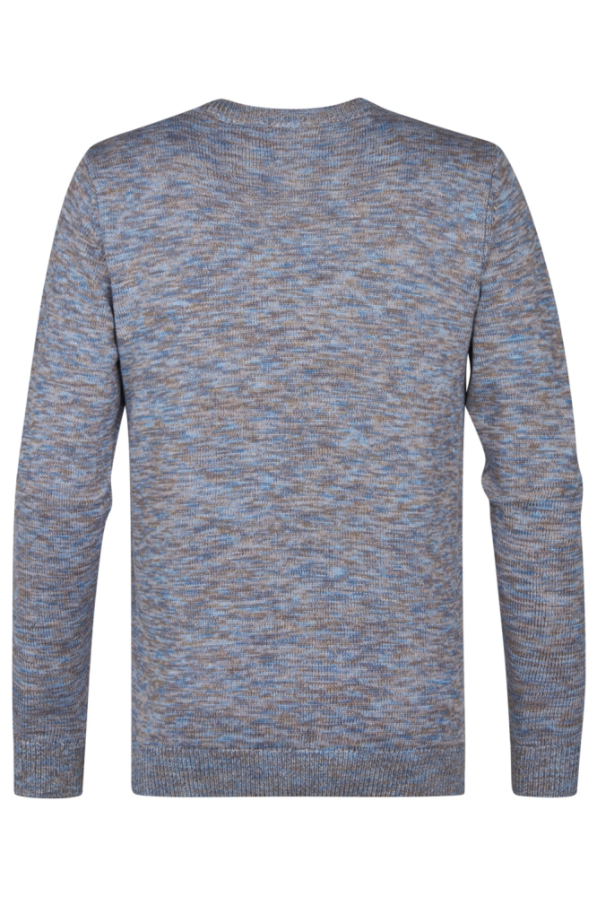 Petrol Industries blauwe heren trui | Achteraanzicht