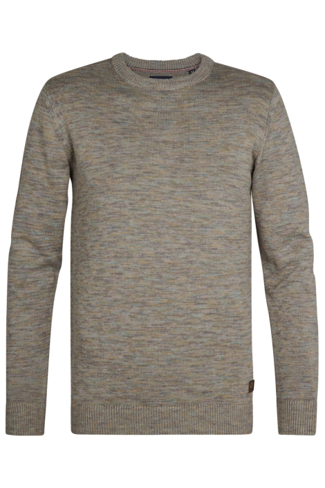 Petrol Industries groene heren trui | Vooraanzicht