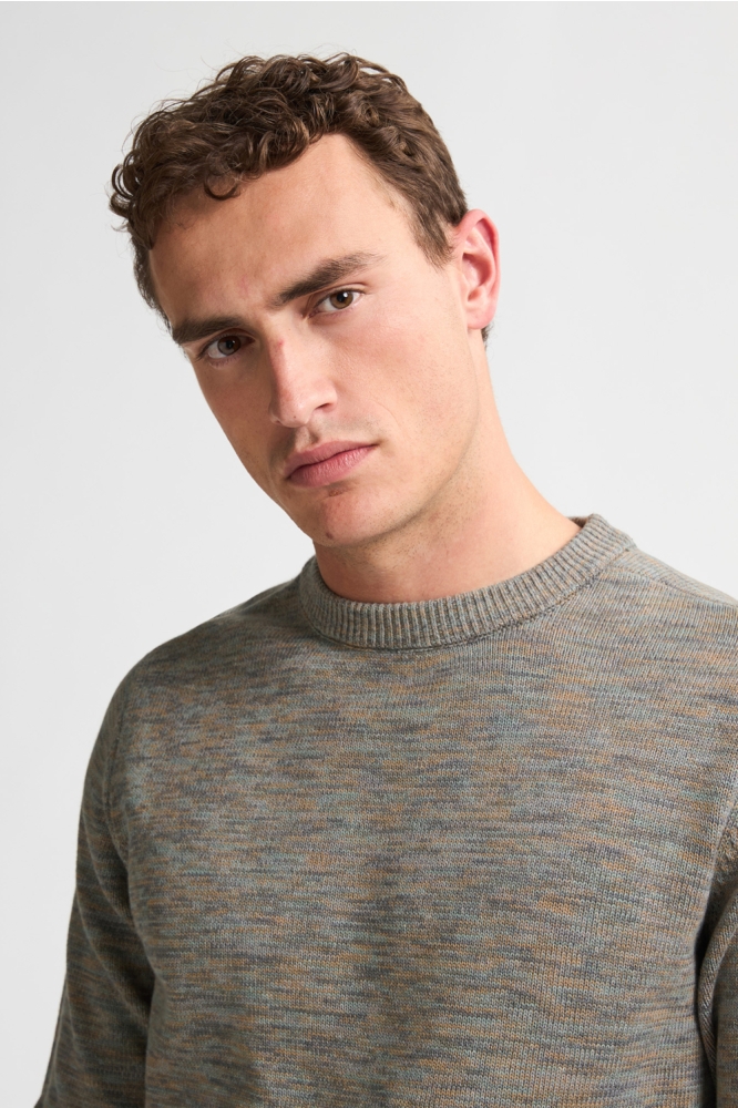 Petrol Industries groene heren trui | Close up